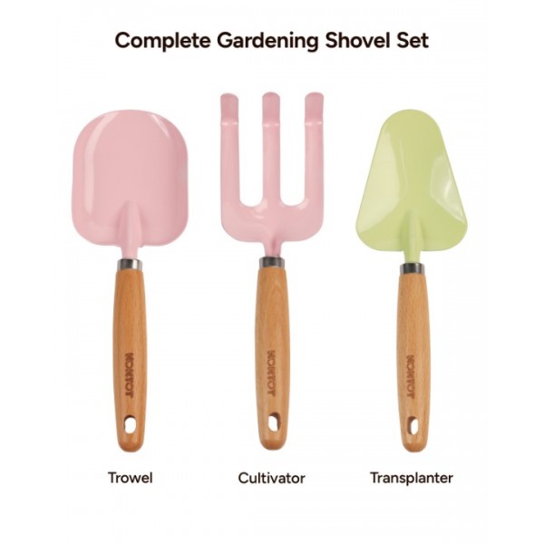 Kids Gardening Shovel Set – 3-Piece Children’s Outdoor Planting Tools – Safe, Durable, Ergonomic Handles – Perfect for Gardening, Potting, and Gifts